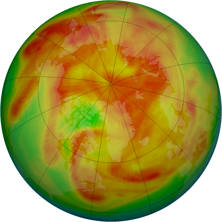 Arctic ozone map for 05 May 1980